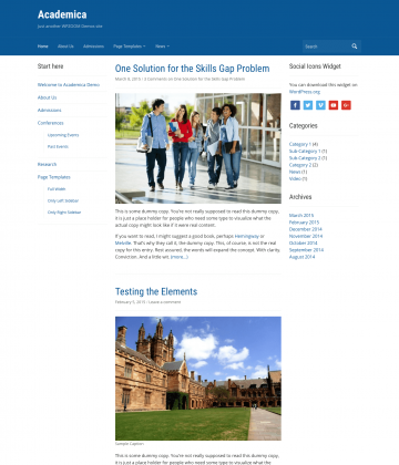 Academica - Free Education WordPress Theme