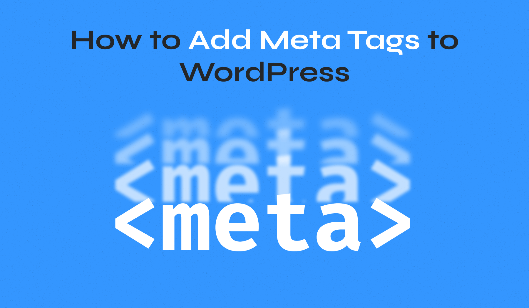 How to Add Meta Tags in WordPress