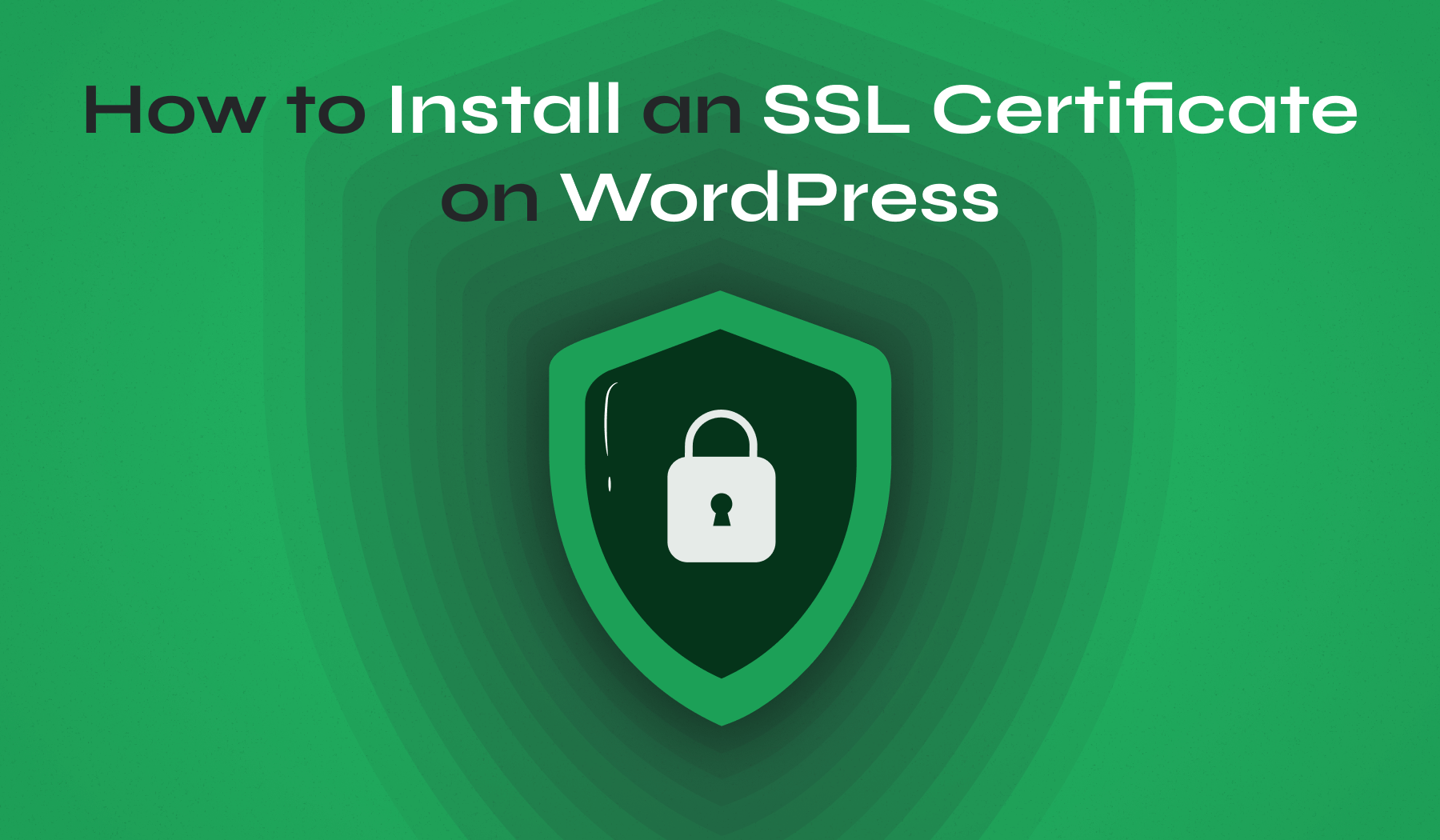 How to install an SSL certificate on WordPress