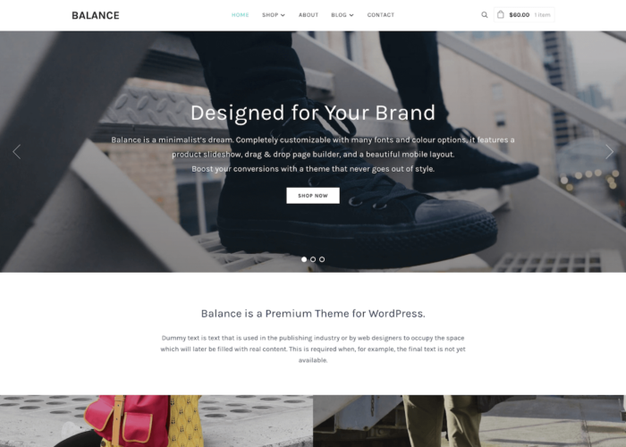 Balance - Minimalist WooCommerce Theme