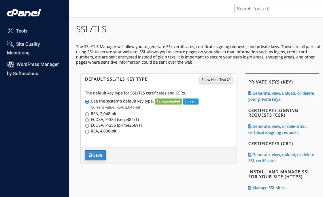 cPanel - SSL