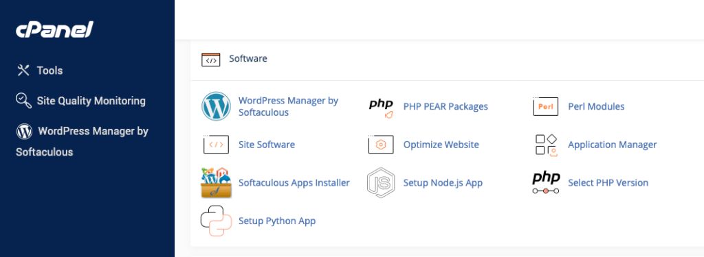 cPanel Softaculous