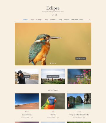 Eclipse - WordPress theme for photographers