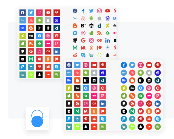 Social media icons collection