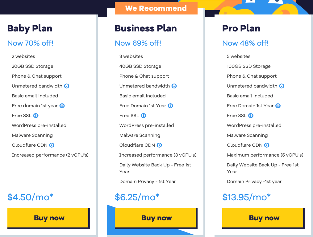 HostGator Pricing