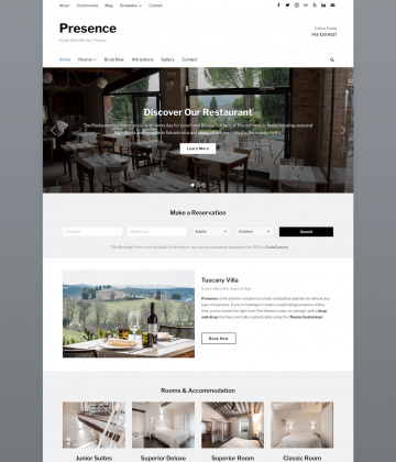 Presence - business WordPress theme