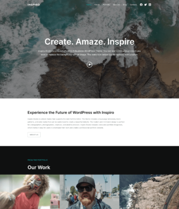 Inspiro Blocks - free WordPress block theme