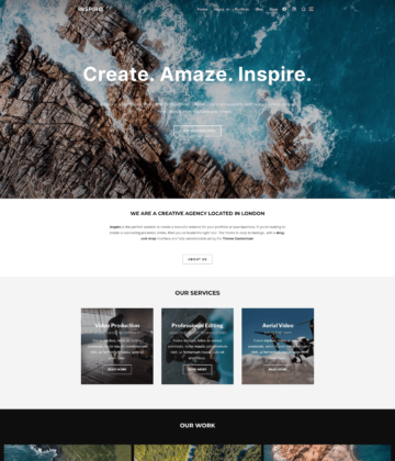 Inspiro Lite - Free Portfolio WordPress Theme