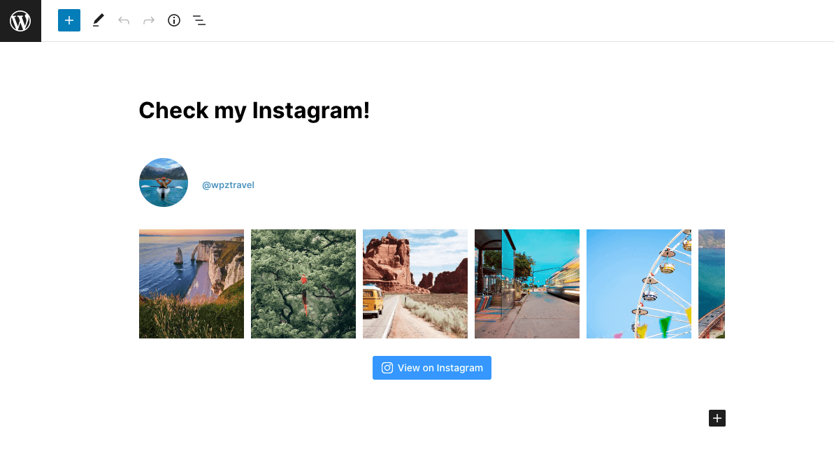 Embed Instagram with a shortcode