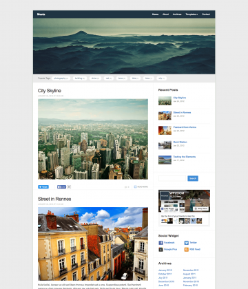 Meeta - Free WordPress Blog Theme