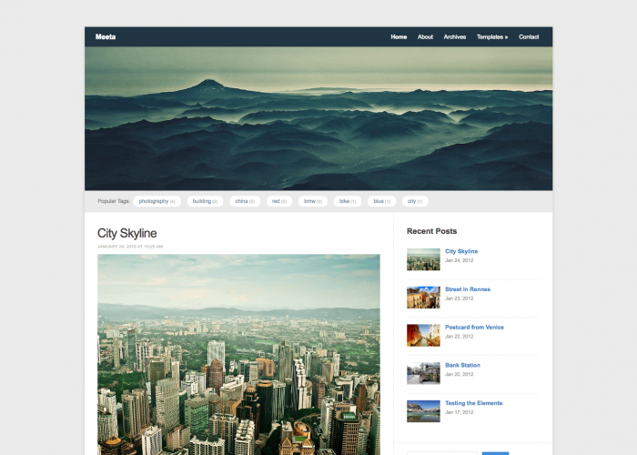 Meeta - Free WordPress Blog Theme