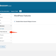 How to enable the block-based widgets screen in WordPress 5.8+ in WPZOOM themes