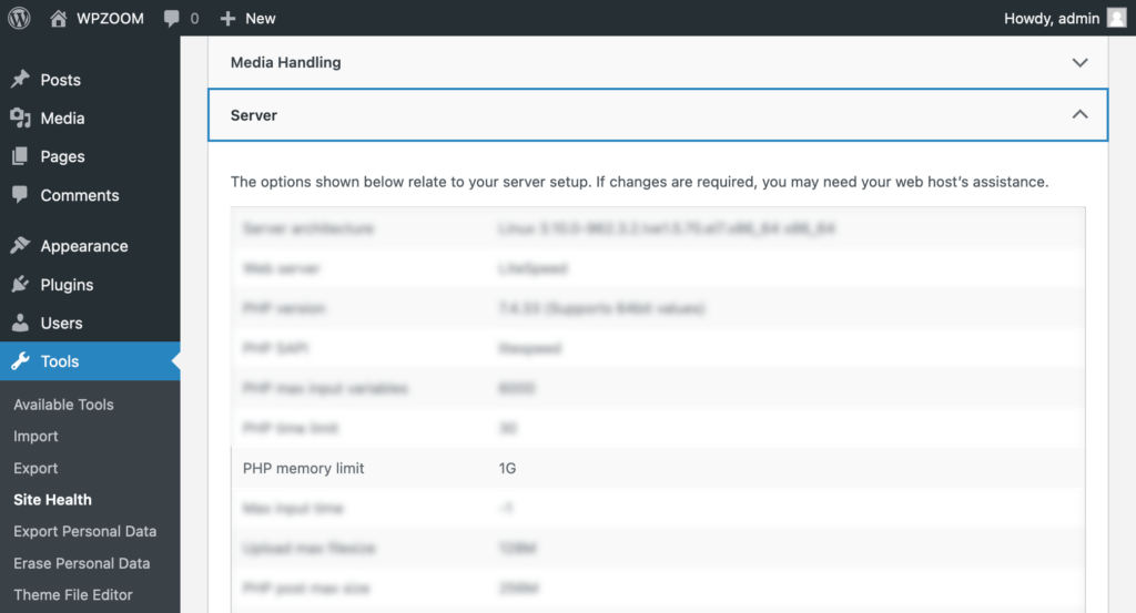 PHP memory limit