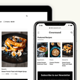 Gourmand theme mobile