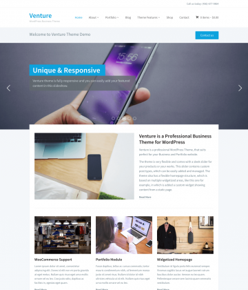 Venture 2.0 - multipurpose WordPress theme