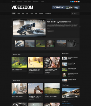 Videozoom 4.0 - WordPress video theme