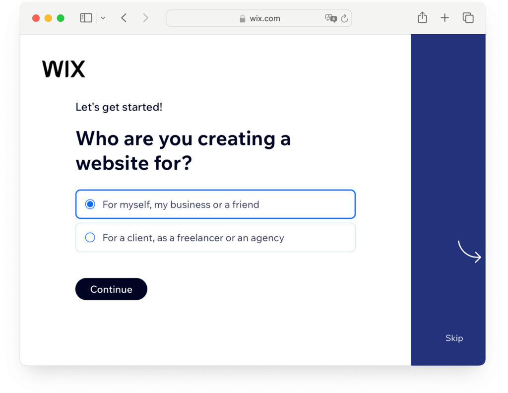 Wix setup